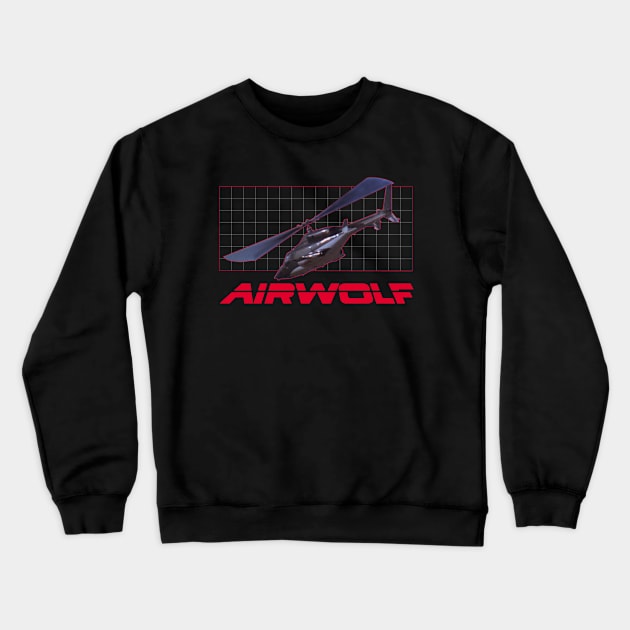 Airwolf Movie Vintage Crewneck Sweatshirt by Jazz In The Gardens